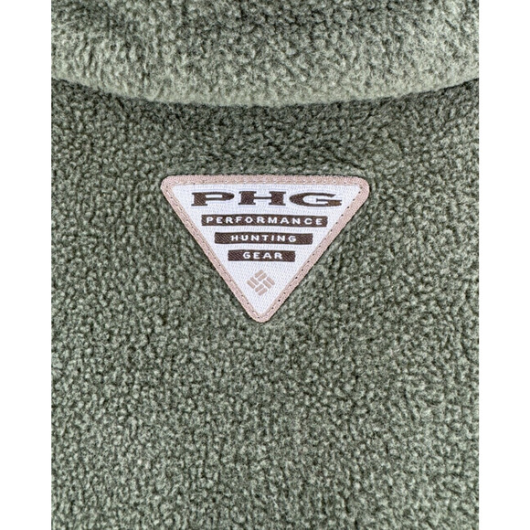 Columbia Men's Olive Green PHG Professional Hunting Gear Fleece Zip-Up Vest XXL - Picture 3 of 6